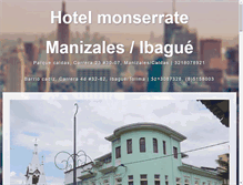 Tablet Screenshot of hotelmonserrate.com